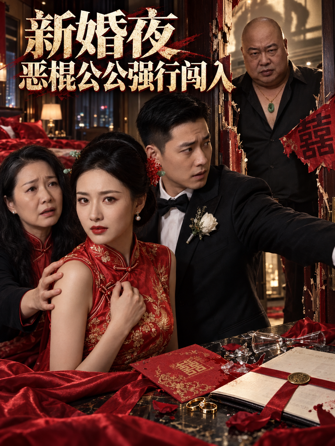新婚夜 恶棍公公强行闯入