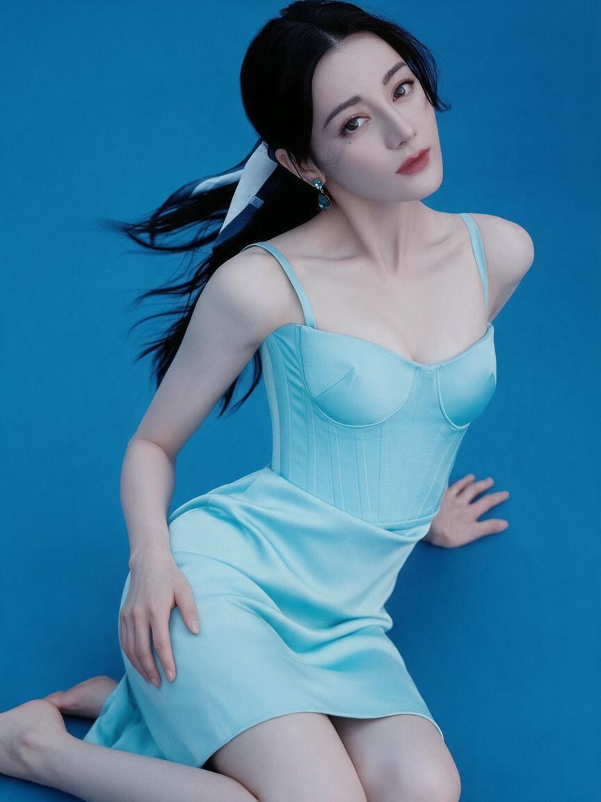 AI魔改 迪丽热巴 大陆知名女星赴日下海当AV女优拍片的第一场对手竟是小泽彻