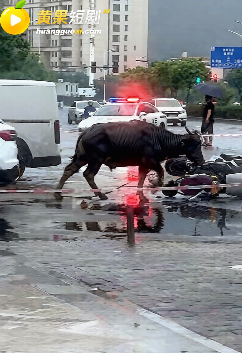 福建宁德突发疯牛狂奔 4