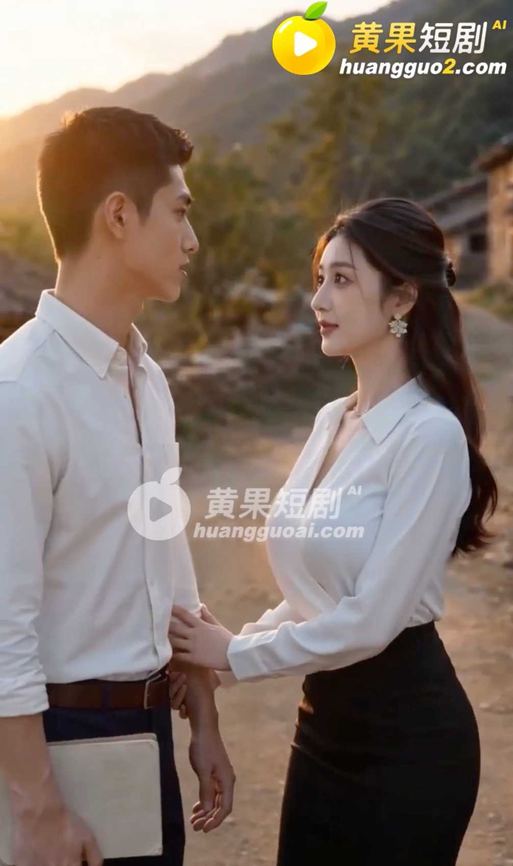 黄果短剧《我在寡妇村当老师》角色剧照1