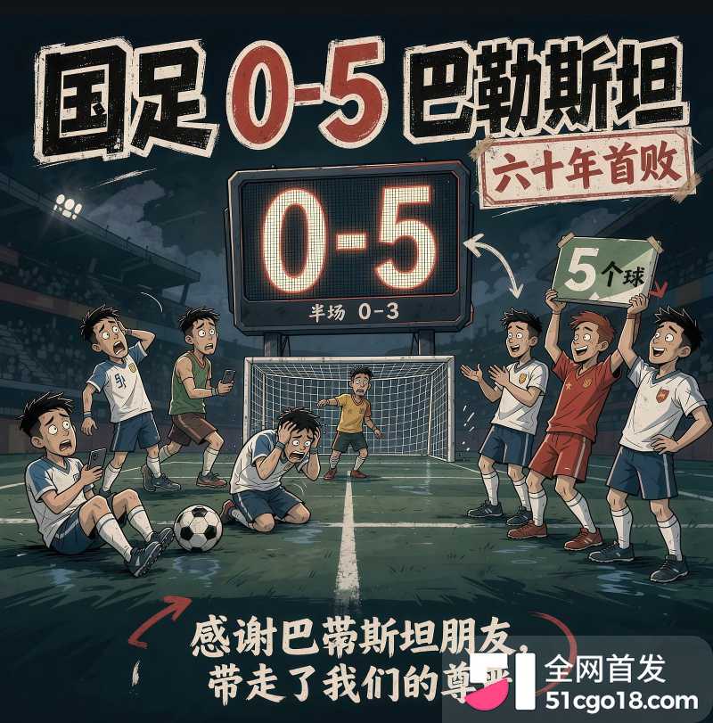 国足0比5巴勒斯坦  16