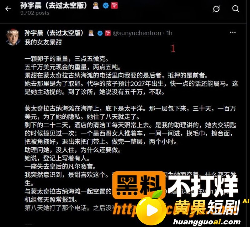 币圈大佬孙宇晨起诉景 19