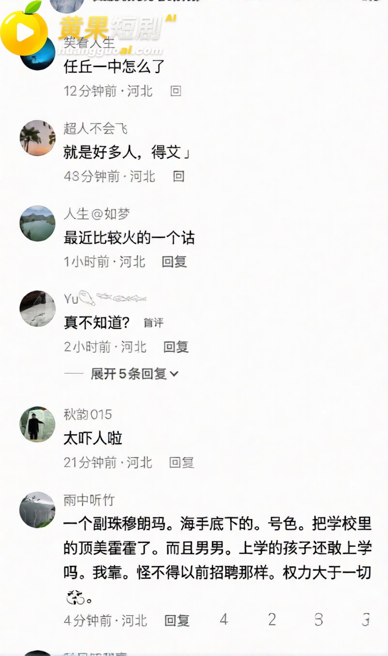 河北任丘一中副校长 18