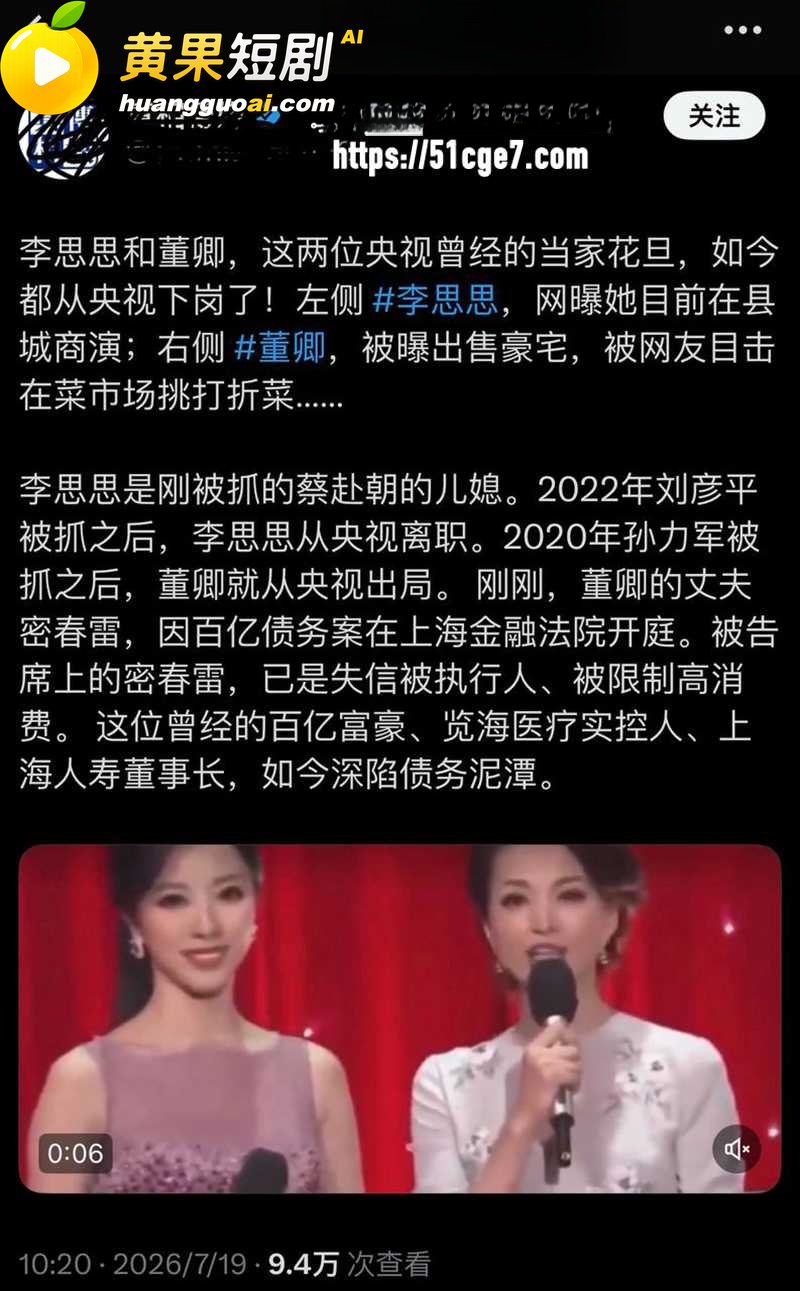 央视一姐 董卿 隐秘 27